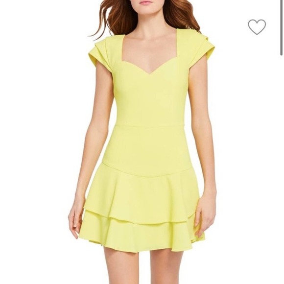 Alice + Olivia Brinda double ruffle a line dress size 8 - Picture 1 of 8